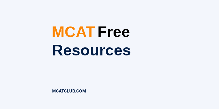 MCAT free resources